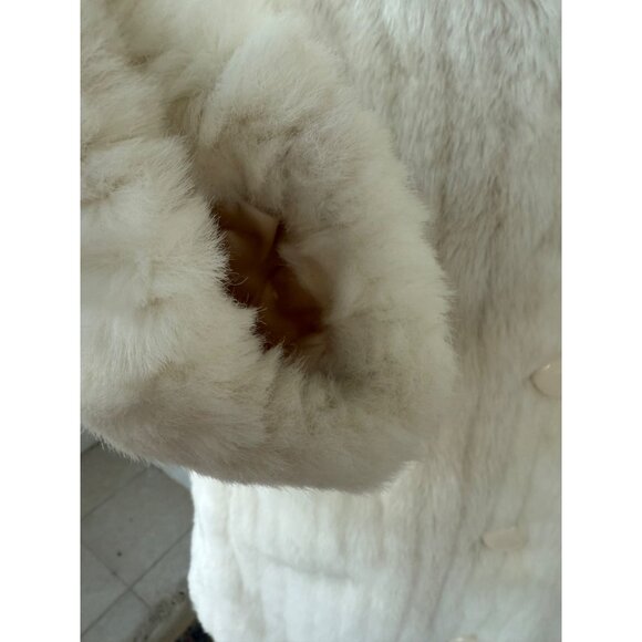 Vintage 70's Candice Originals Faux Fur Gray/White Coat - Picture 11 of 16